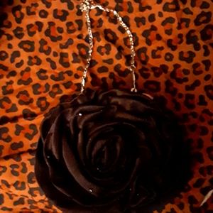 Black rose purse